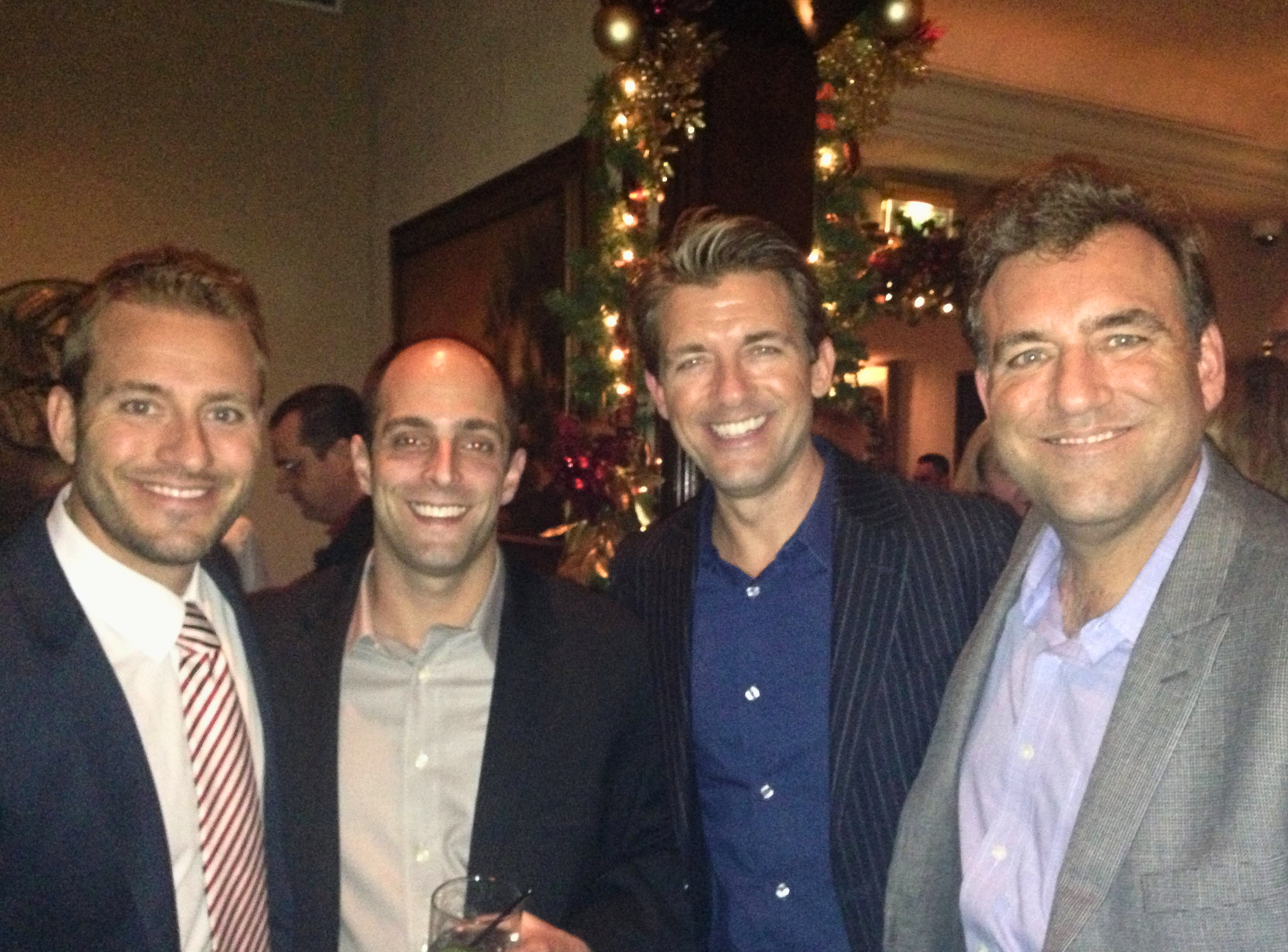 Nick Bogatin with Mat Boggs, Rich Boggs, and John Boggs (3 Brave Thinking Institute Co-Founders)